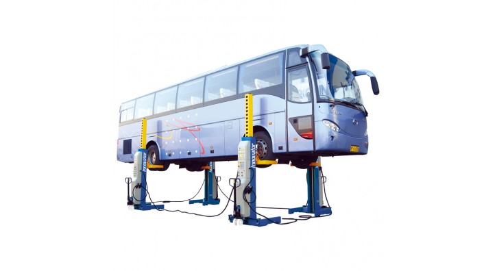 Mobile column lift for bus and truck is added to our product line